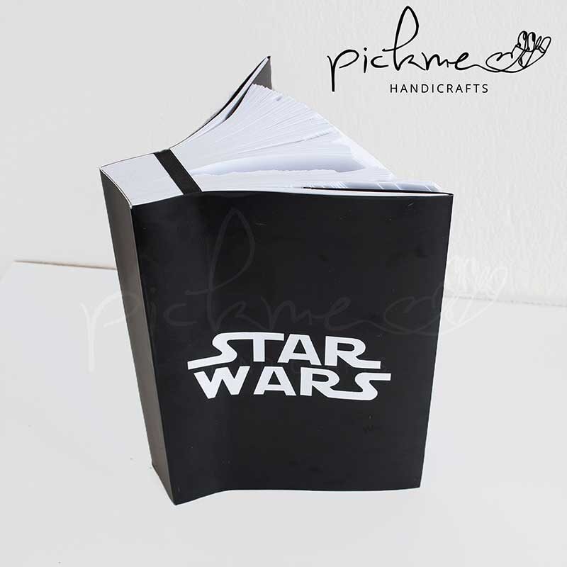 bookfolding βιβλιογλυπτική star wars πλάι
