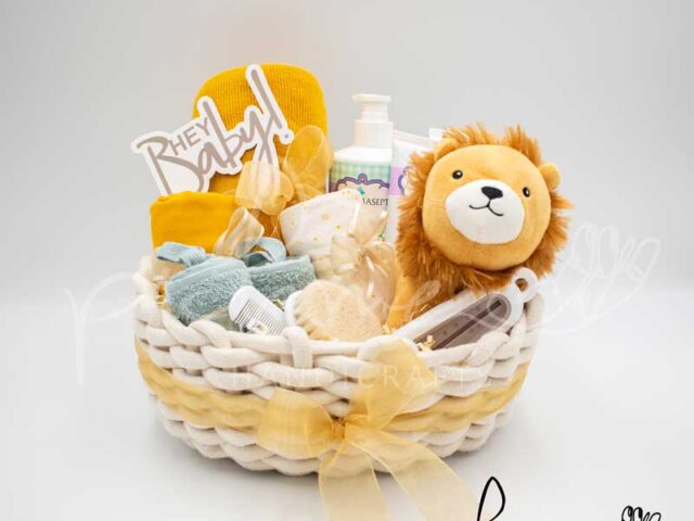 gift basket λιοντάρι απο μπροστά