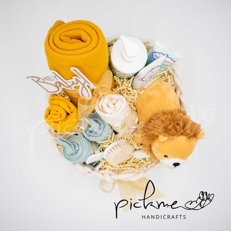 gift basket λιοντάρι από πάνω