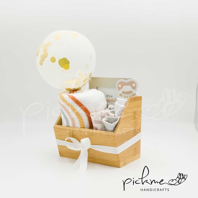 gift basket ξύλινο rainbow 03