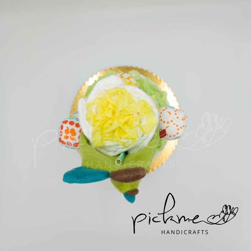 diapercake τουρτοπάνα τριόροφη αχλάδι 05