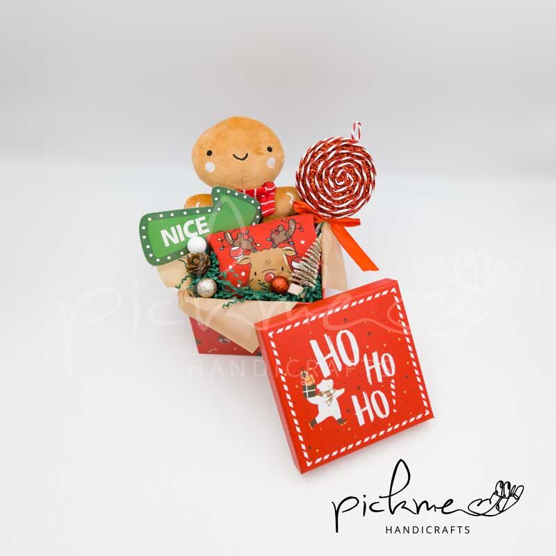 gift box χριστουγεννιάτικο red cookie baby 01