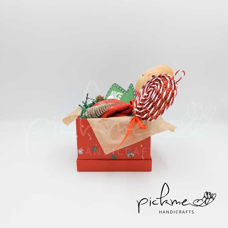 gift box χριστουγεννιάτικο red cookie baby 04