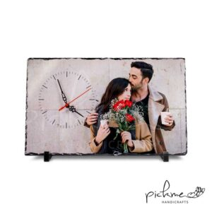 πέτρινο επιτραπέζιο ρολόι με εκτύπωση 01